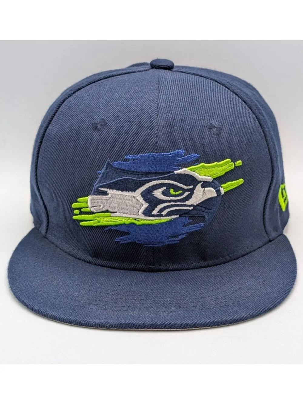 Seattle Seahawks Hat Snapback New Era Blue Green Unisex NFL Football Flat Bill